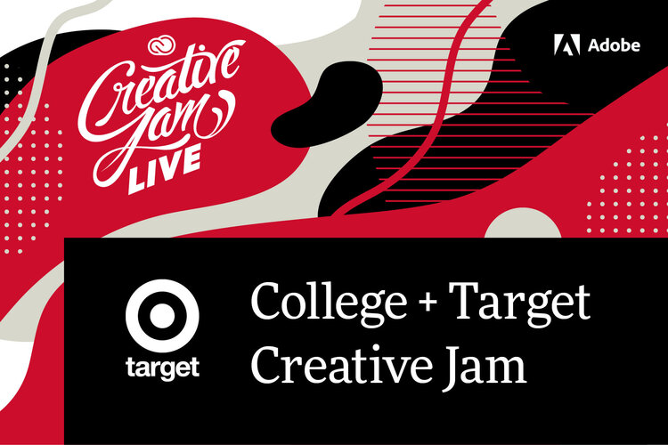 Advertisement image of the Adobe XD College and Target Creative Jam.